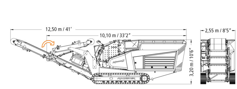 Rockster R1000S - dimensiuni