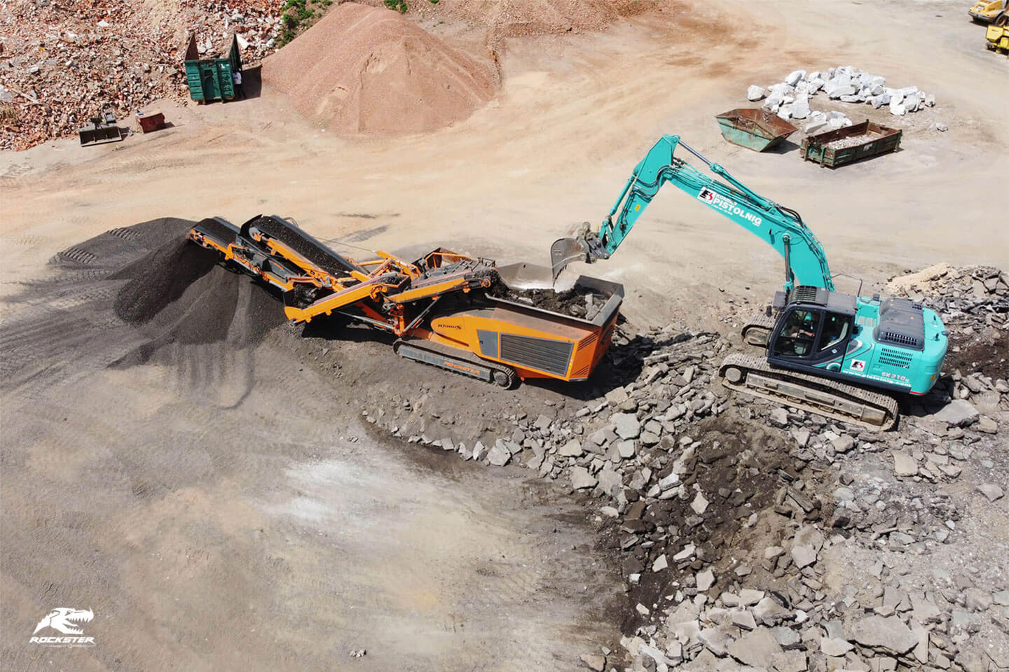 Rockster R1000S pe șantier